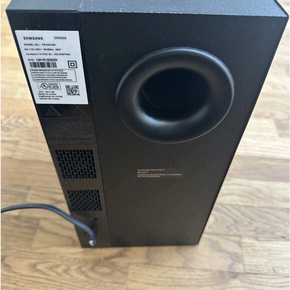 Samsung Wireless Subwoofer PS-WK450 for HW-K450 Soundbar System - Picture 1 of 5